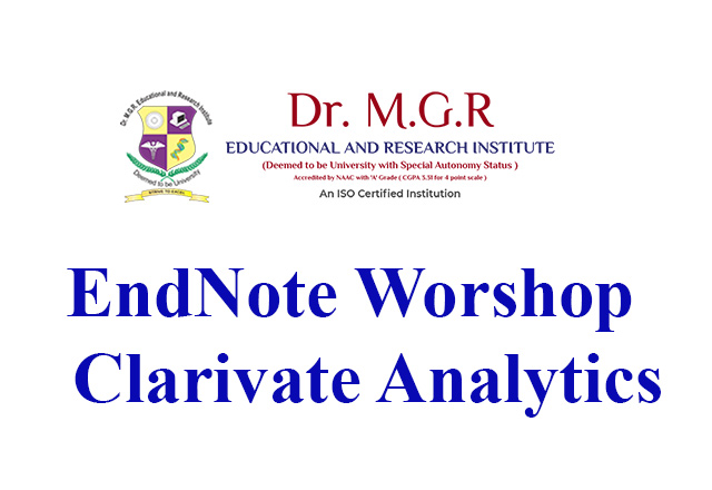 EndNote Worshop by Clarivate Analytics