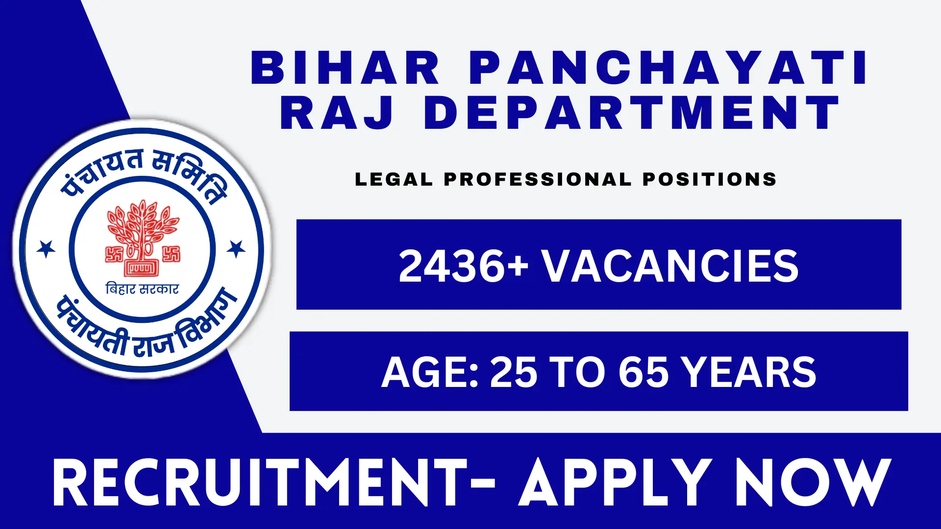 Bihar Nyaya Mitra Recruitment 2025, 2436+ Legal Professional Role