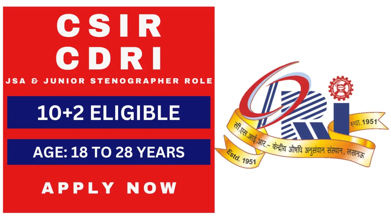 CSIR CDRI Recruitment